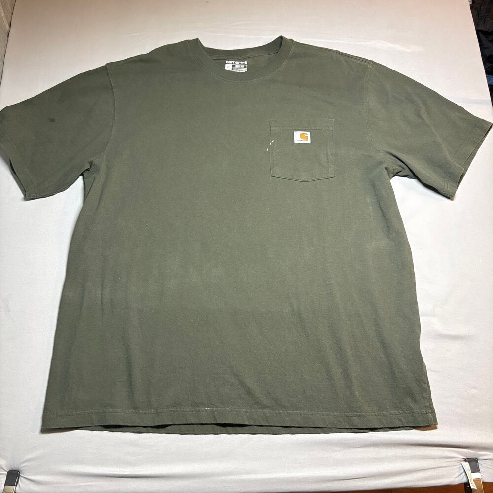 dark green carhartt t shirt